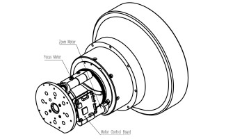33mm to 660mm f/4.0 Continuous Zoom MWIR Thermal Camera Lenses, for Cooled Detector